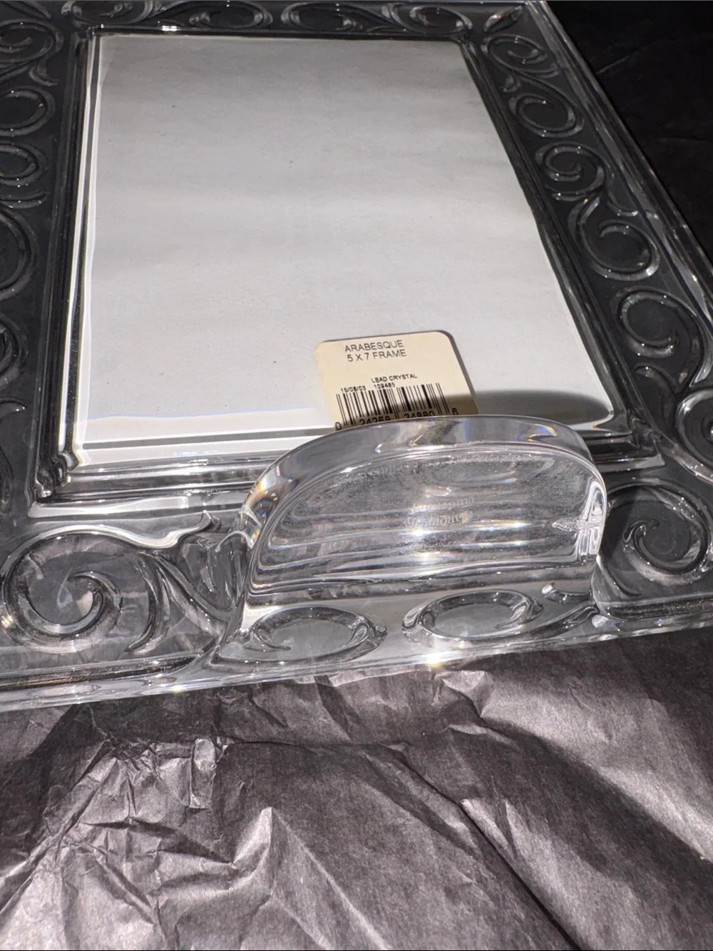 Marquis by Waterford Arabesque Crystal Decorative 5x7 Photo Frame